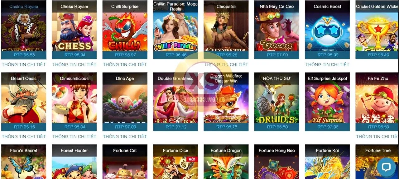 số lượng game nổ hũ xoso333 lớn và đa dạng
