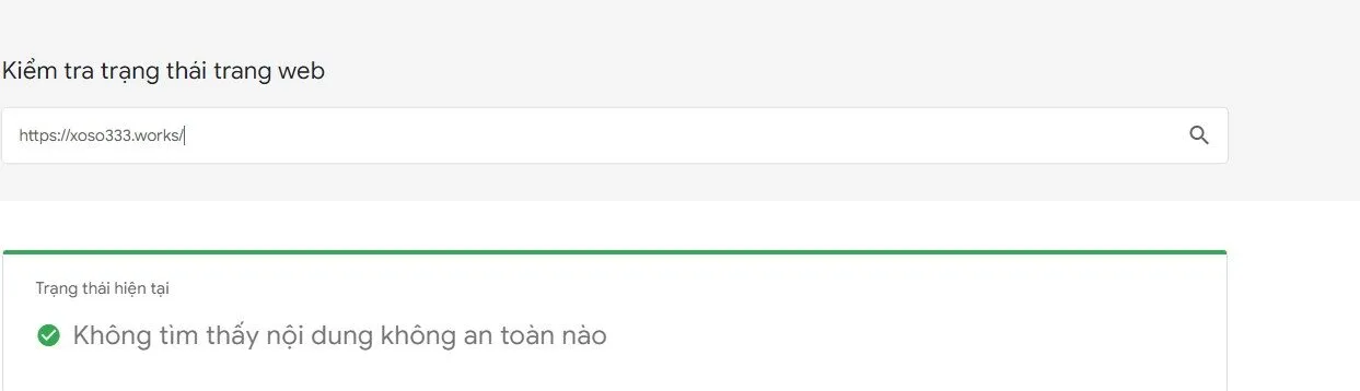trạng thái duyệt web xoso333 an toàn
